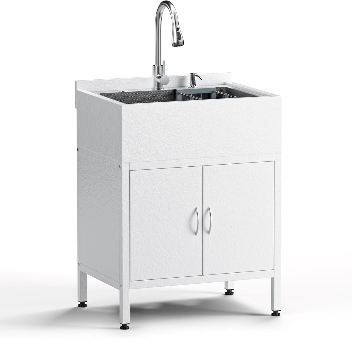 26" Stainless Steel Laundry Sink Cabinet
