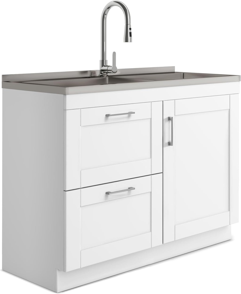 46" Stainless Steel Laundry Cabinet