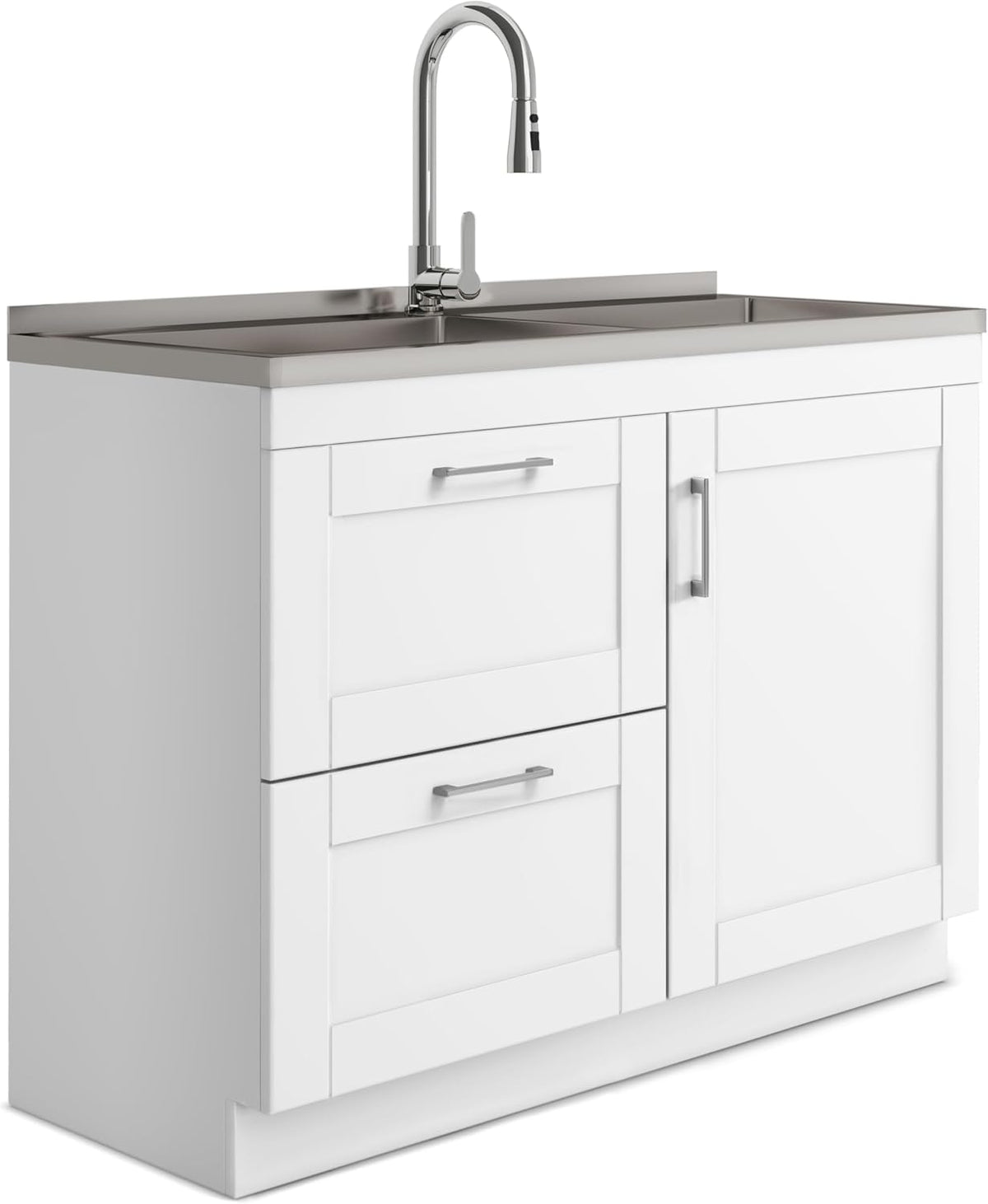 46" Stainless Steel Laundry Cabinet