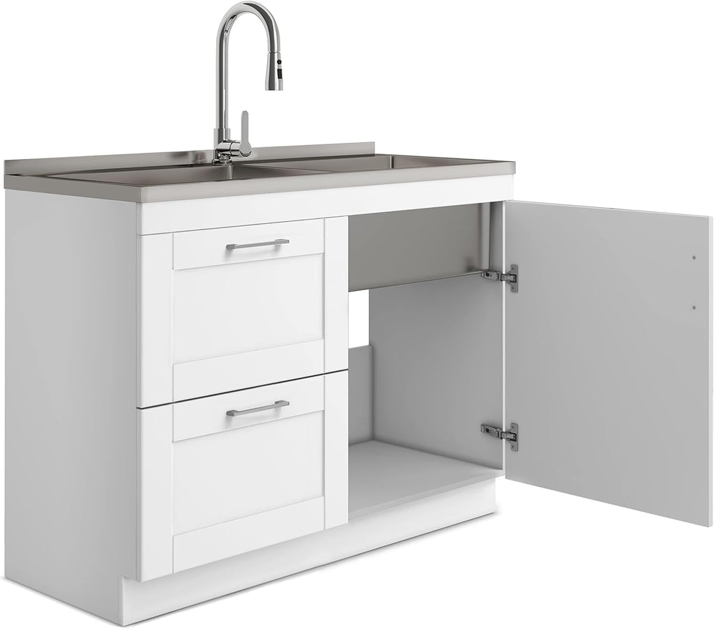 46" Stainless Steel Laundry Cabinet