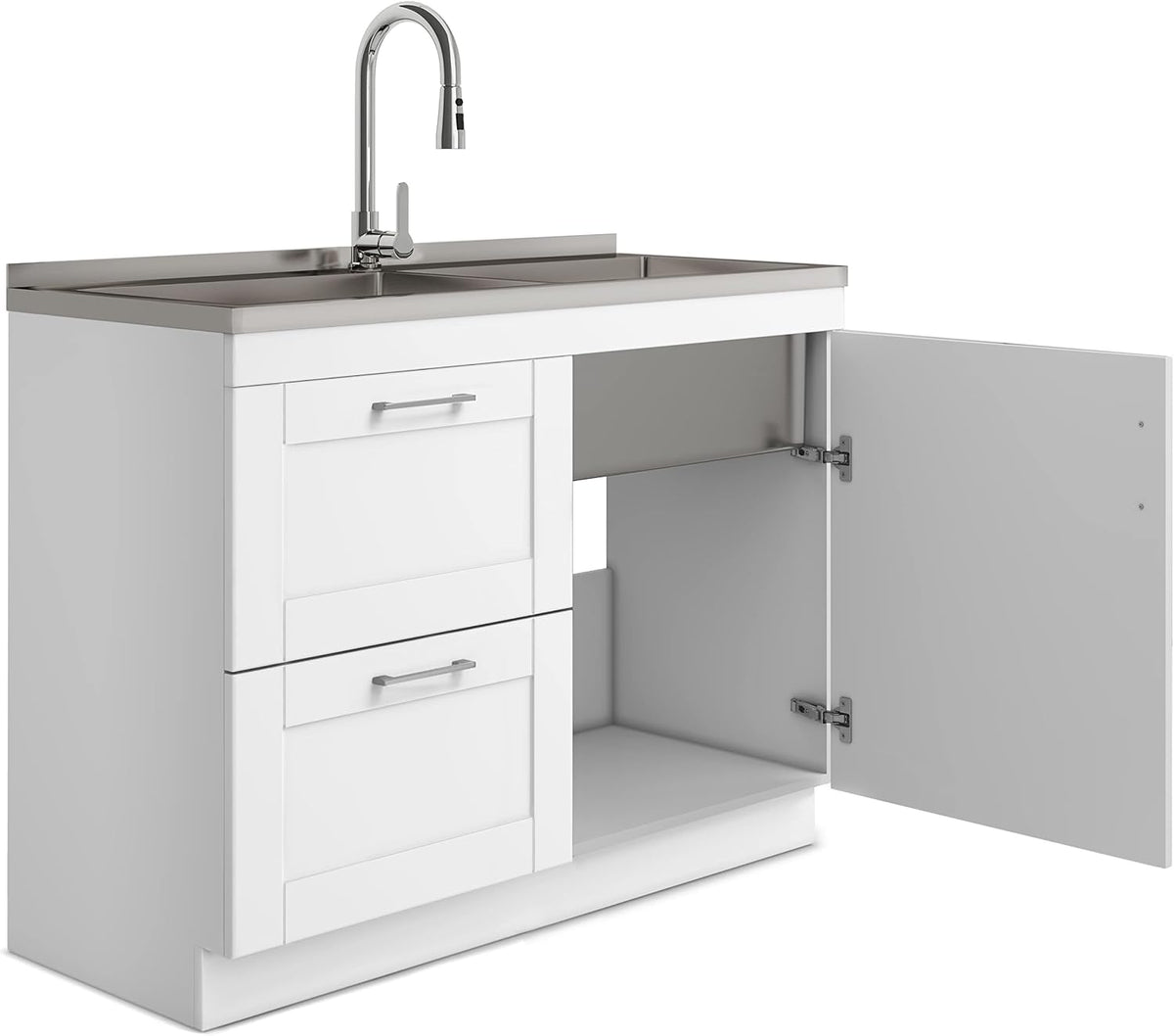 46" Stainless Steel Laundry Cabinet