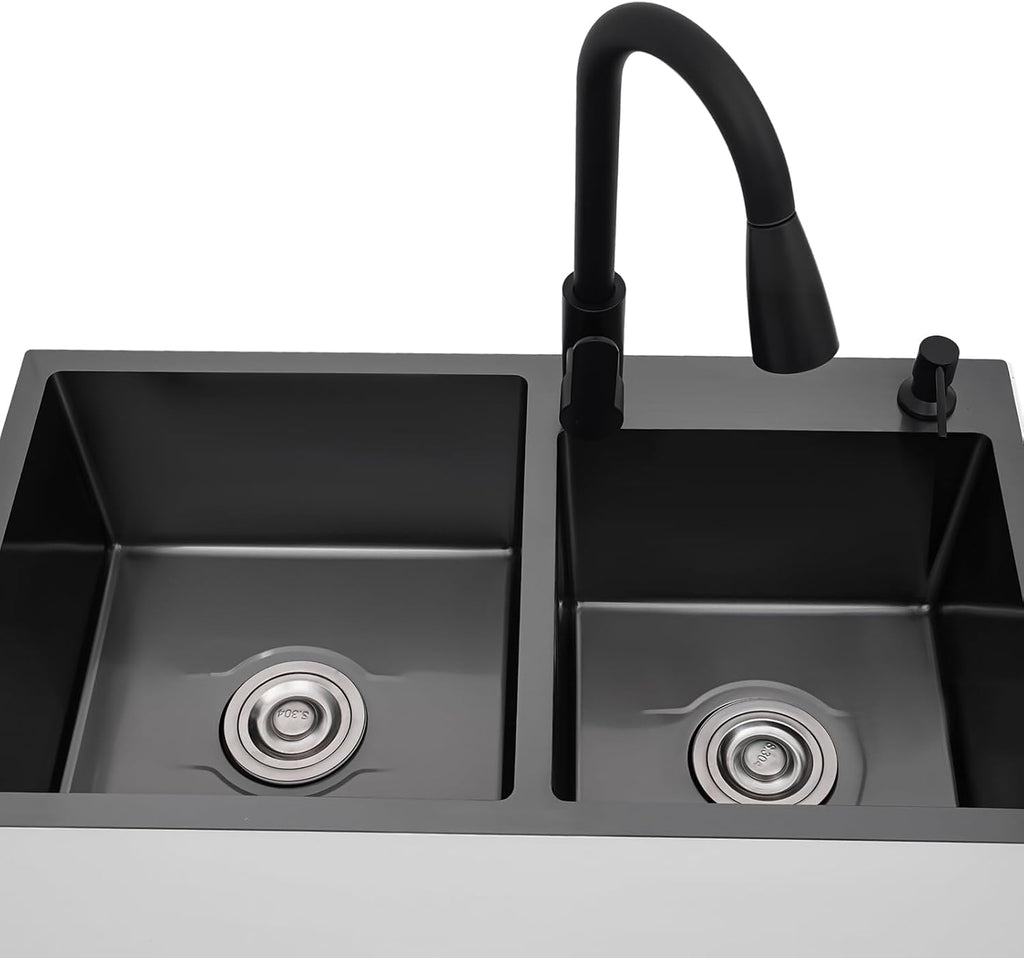 30" White Double Bowl Laundry Sink Cabinet
