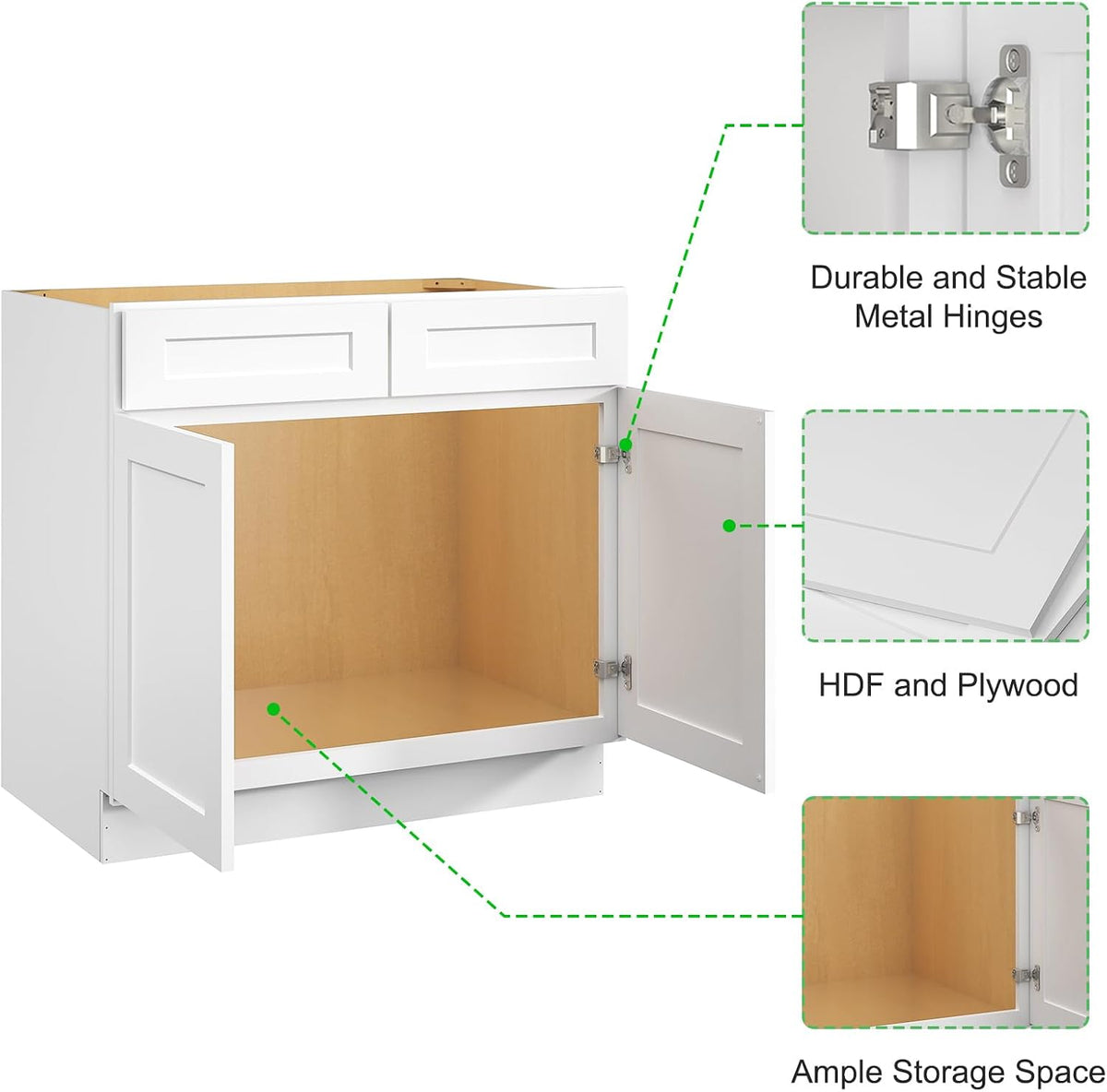 30" Freestanding Sink Base Cabinet