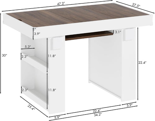 2-in-1 Dining Board Game Table
