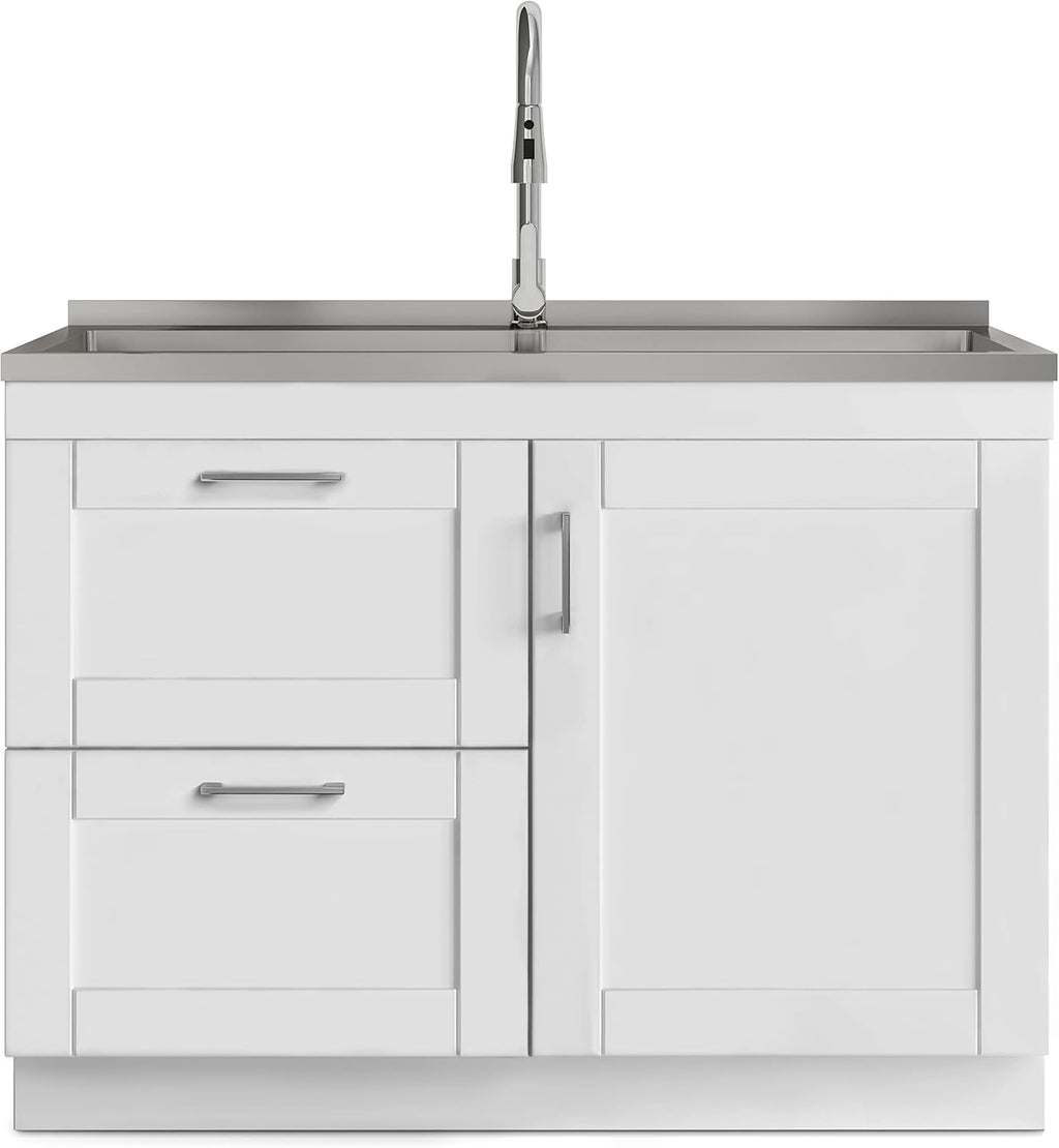 46" Stainless Steel Laundry Cabinet