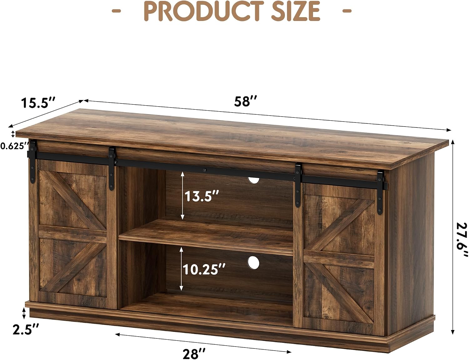 Barnwood Farmhouse Sideboard