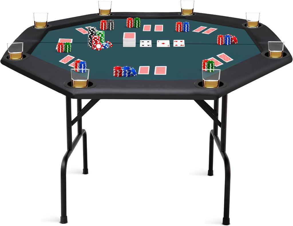 48 Inch 8 Player Foldable Poker Table