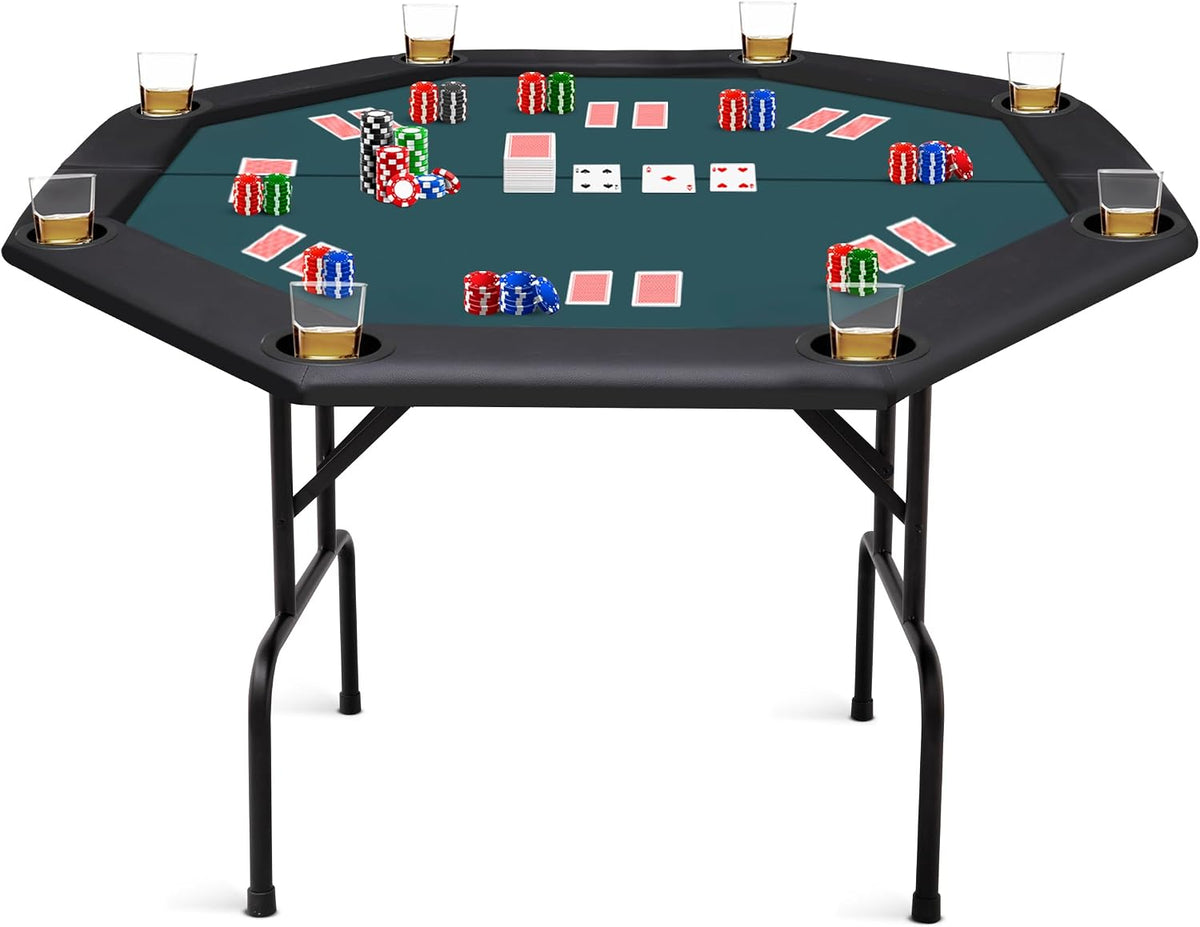 48 Inch 8 Player Foldable Poker Table