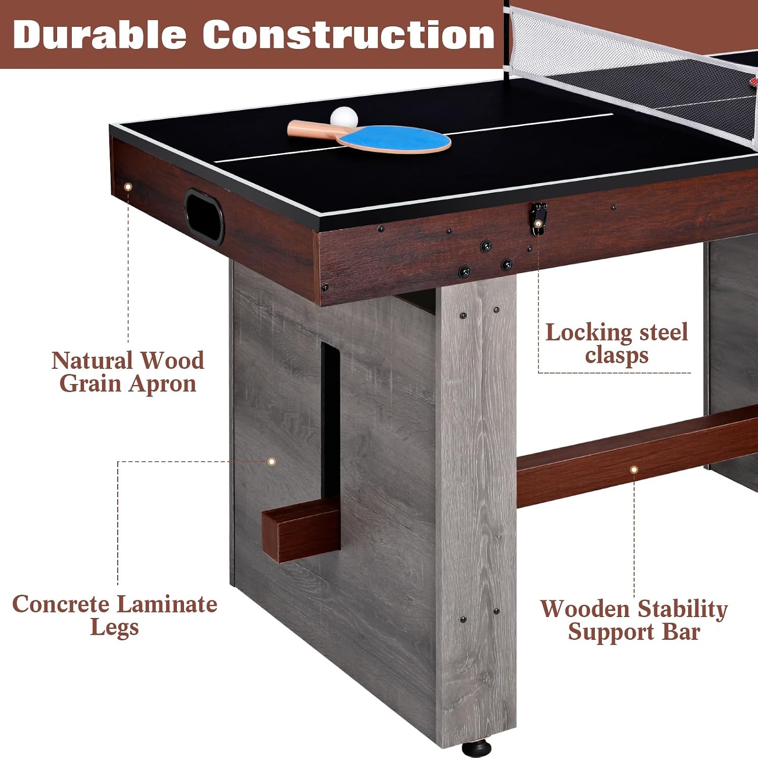 55" 4-in-1 Multi Game Table