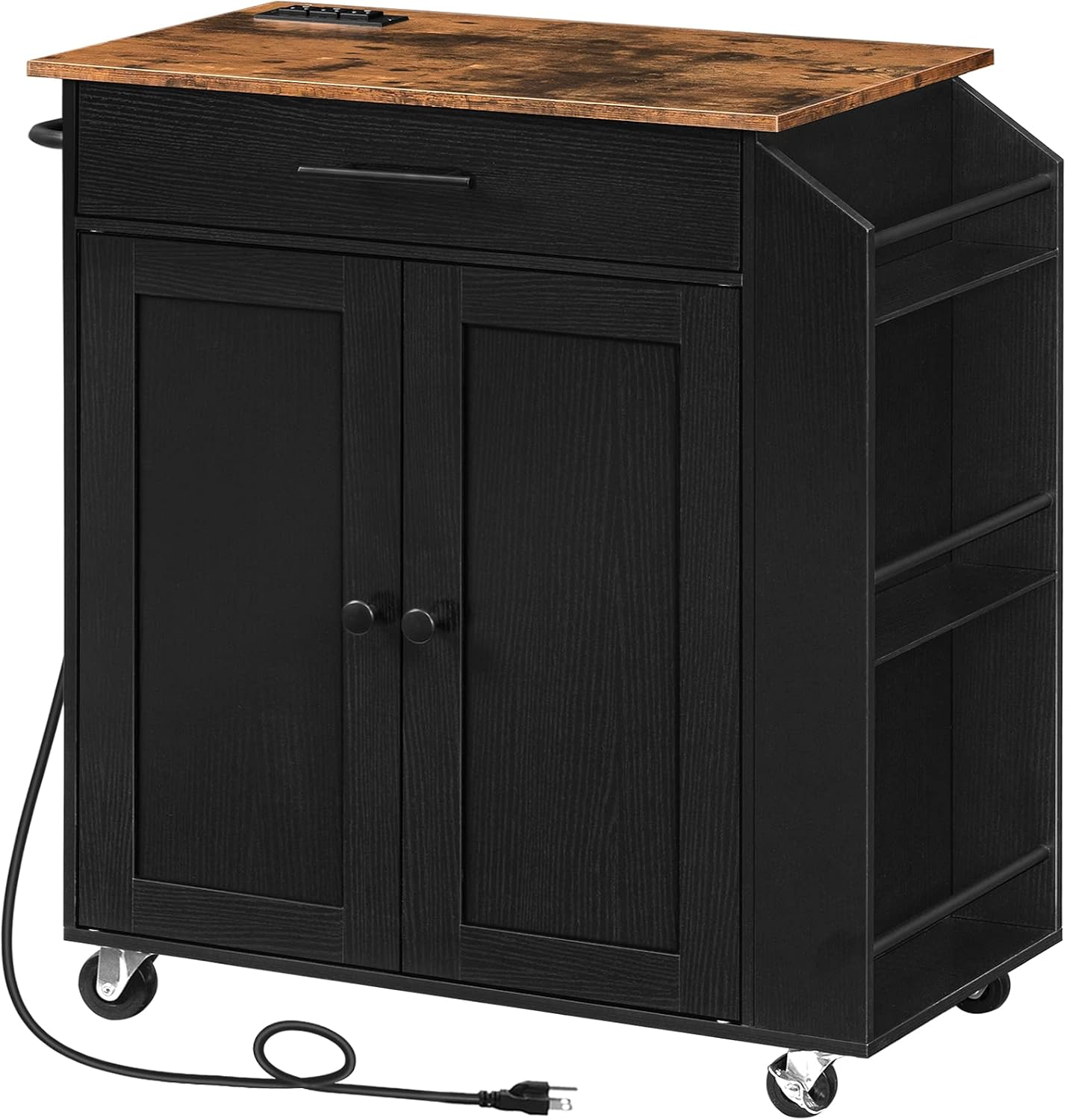Brown Black Power Kitchen Island