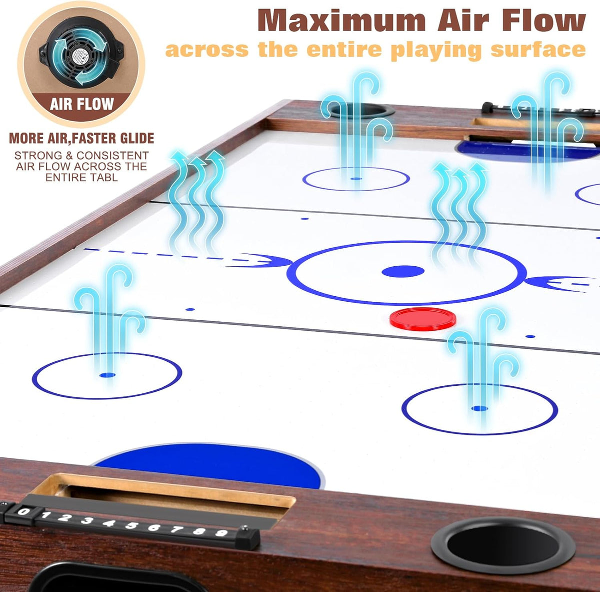 55" 4-in-1 Multi Game Table