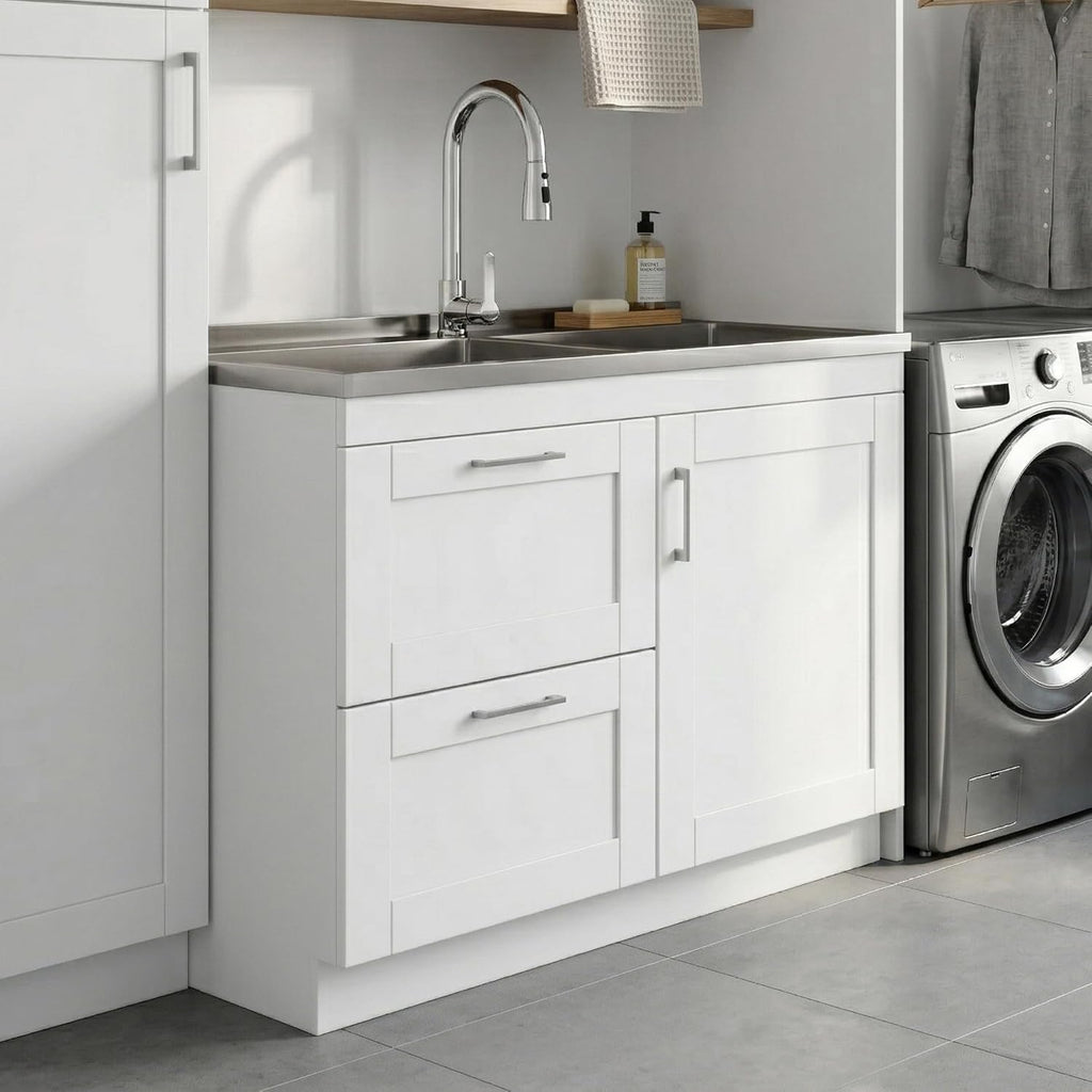 46" Stainless Steel Laundry Cabinet