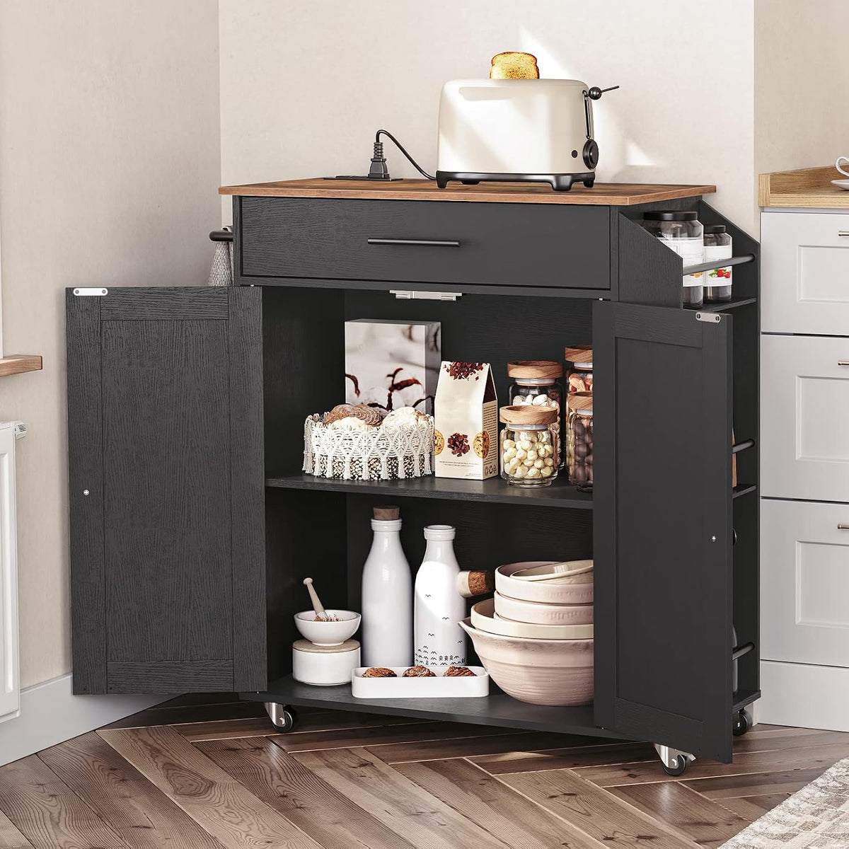 Brown Black Power Kitchen Island
