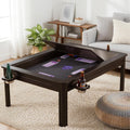 48" Black Walnut Game Coffee Dining Table
