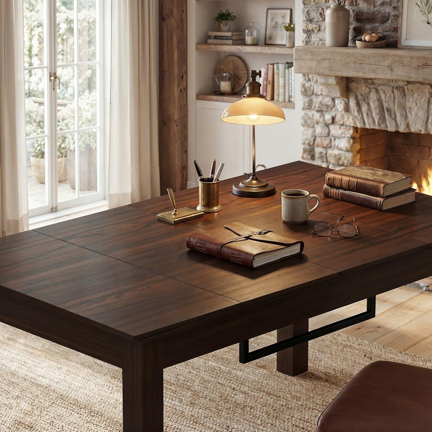 Walnut 63 Inch Board Game Table