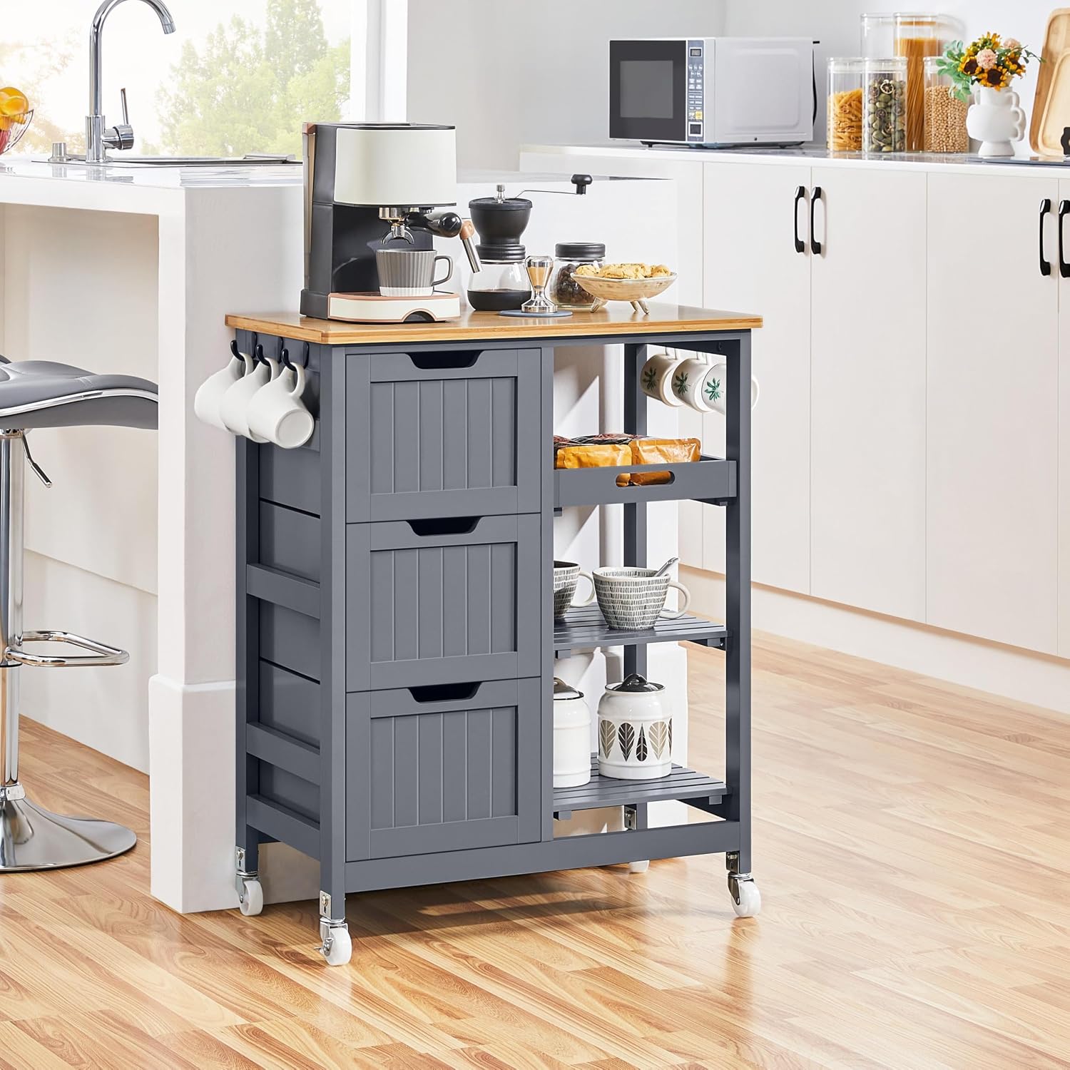 Wheeled Kitchen Island Cart