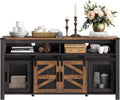 Black Brown 59" Farmhouse Sideboard