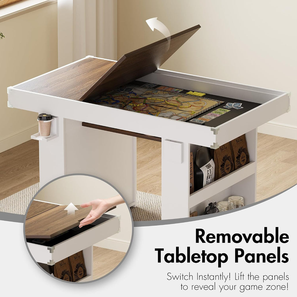 2-in-1 Dining Board Game Table
