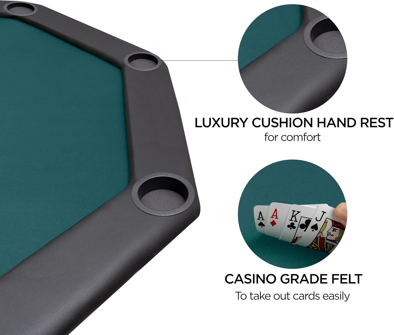 48 Inch 8 Player Foldable Poker Table