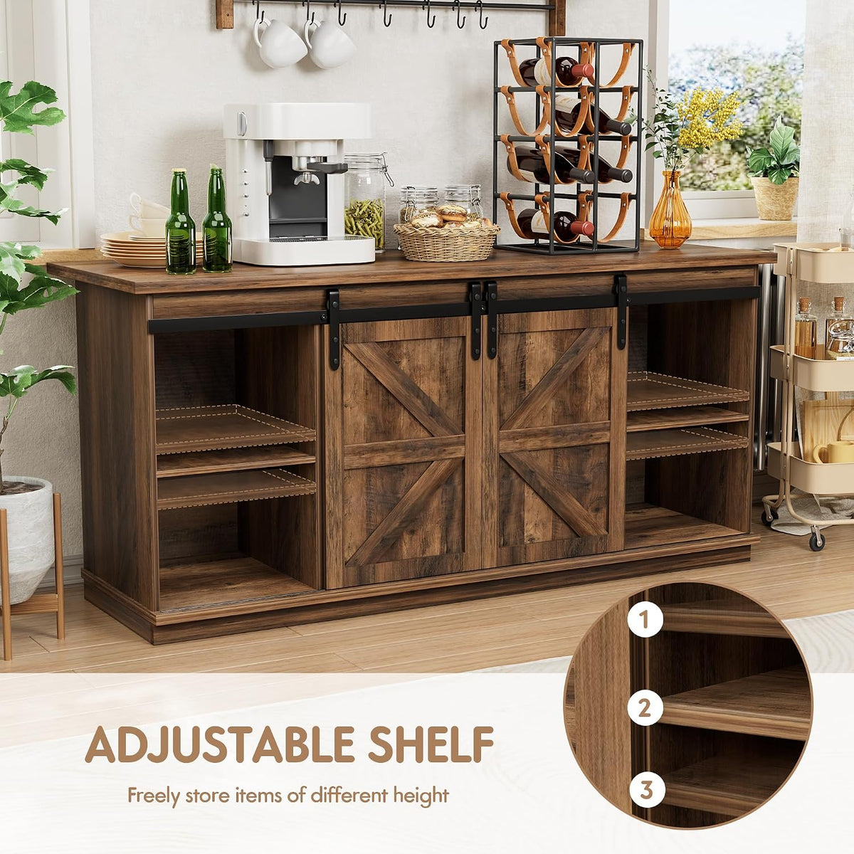 Barnwood Farmhouse Sideboard