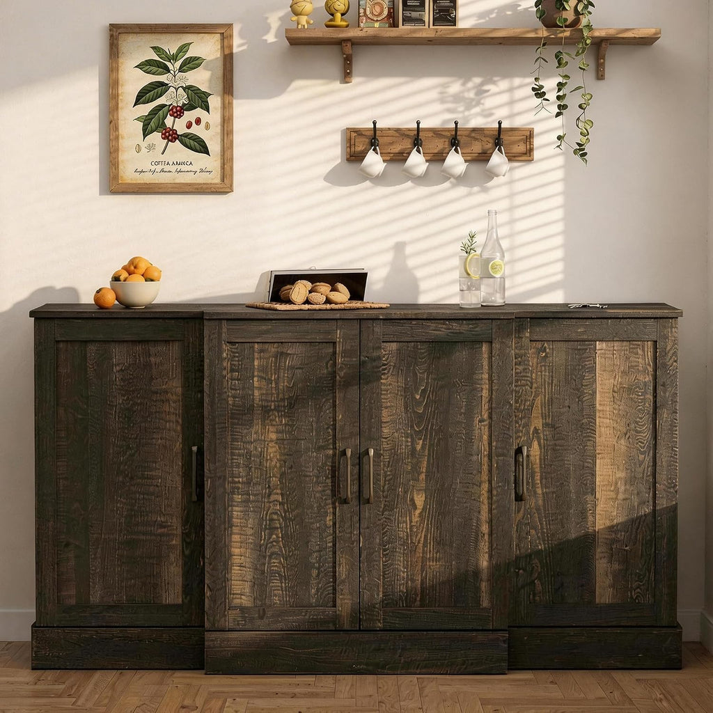 59" Farmhouse Wooden Sideboard