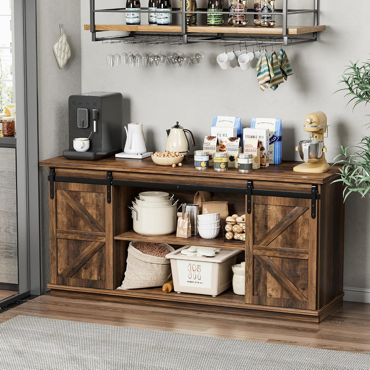 Barnwood Farmhouse Sideboard