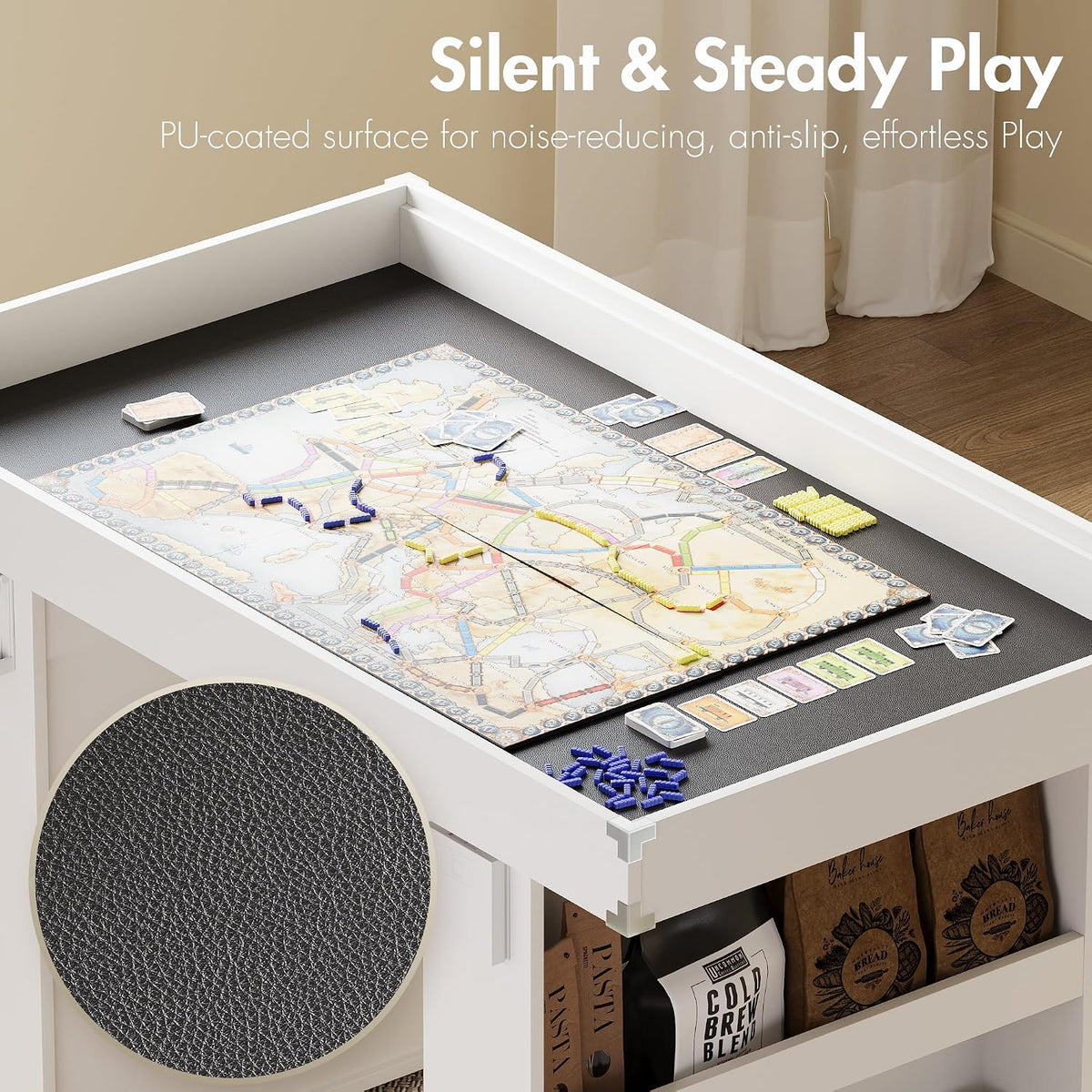 2-in-1 Dining Board Game Table