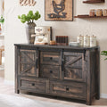 Dark Oak 48" Farmhouse Sideboard
